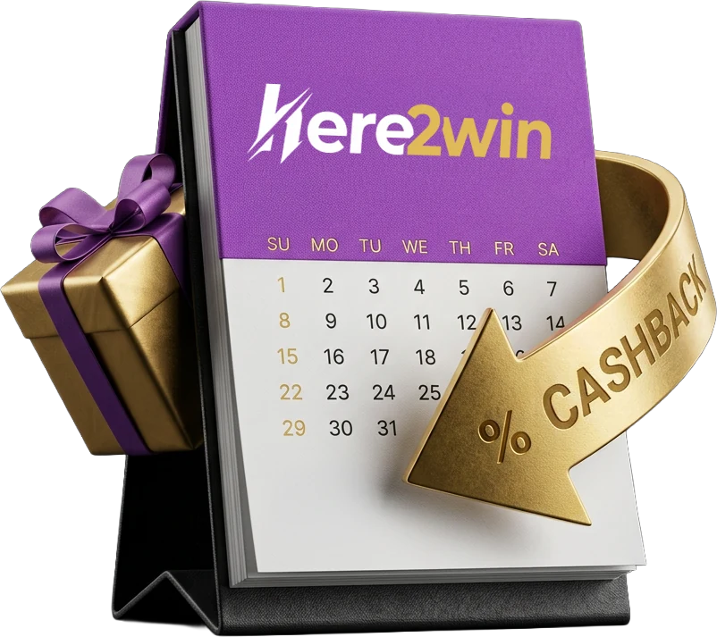 Purple desktop tear-off calendar used to mark reload days
